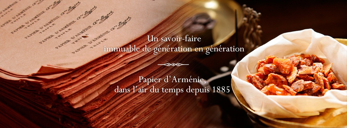 Papier d'Arménie à la Rose Triple d'Auguste Ponsot ~ Carnet de 12