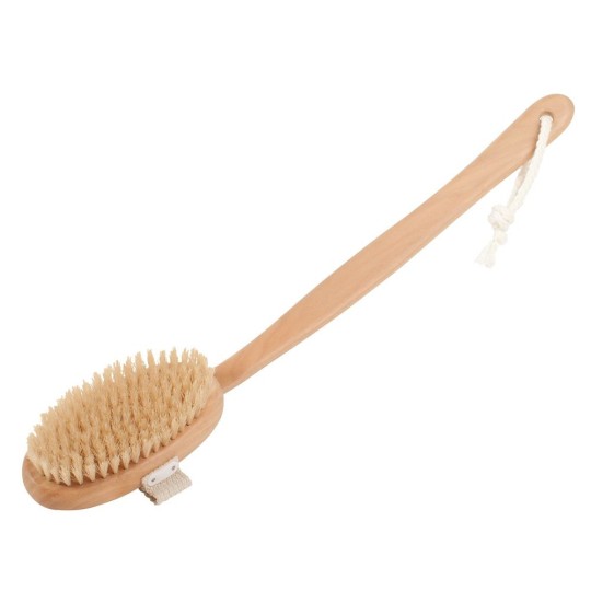 Brosse de bain avec manche courbé