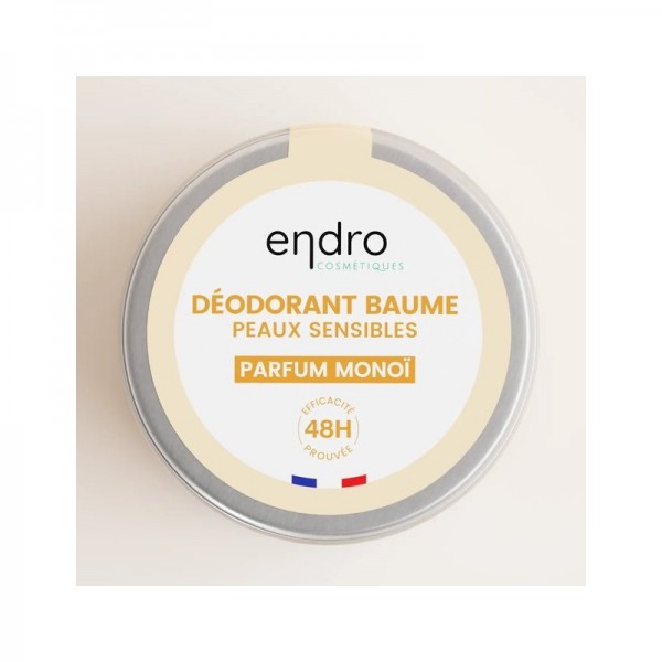 Déodorant baume BIO Peaux Sensibles Monoï - Endro cosmétiques