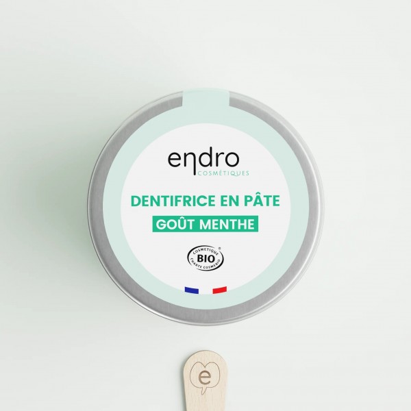 Dentifrice en pâte naturelle BIO - Menthe - Endro cosmétiques