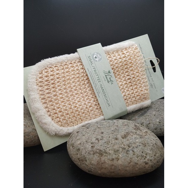 Gant de massage biface éponge/sisal tricoté - Croll & Denecke