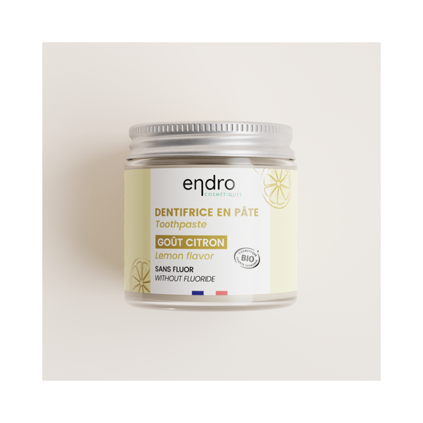 Dentifrice en pâte naturelle BIO - Citron - Endro cosmétiques