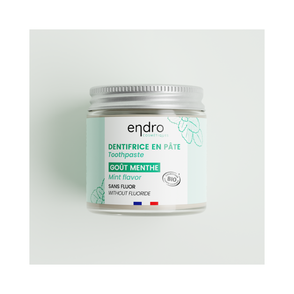 Dentifrice en pâte naturelle BIO - Menthe - Endro cosmétiques