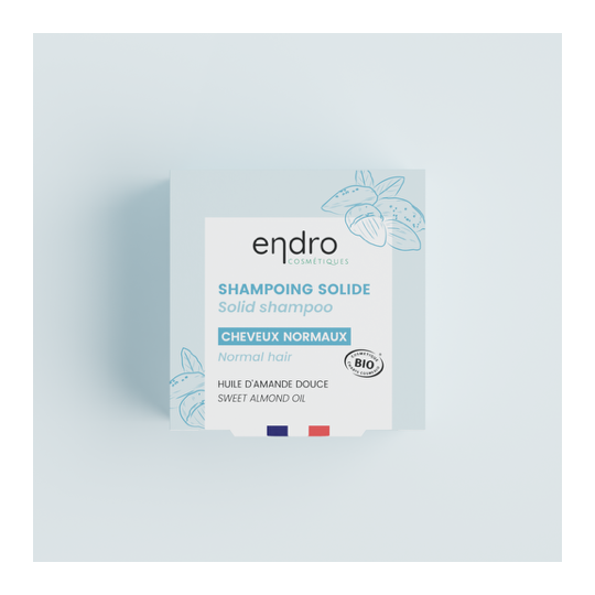 Shampoing solide BIO - Cheveux normaux - Endro cosmétiques