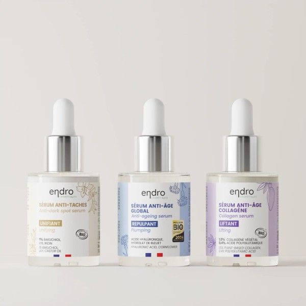 Trio sérums anti-âge Endro Cosmétiques