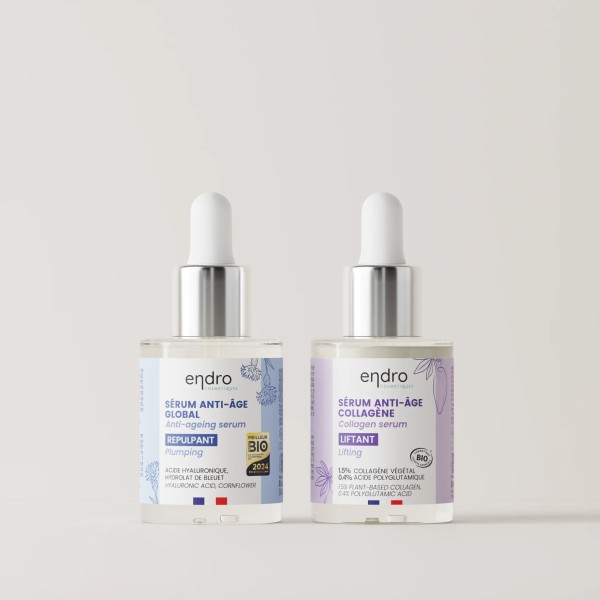 Duo sérums anti-âge jour et nuit Endro Cosmétiques